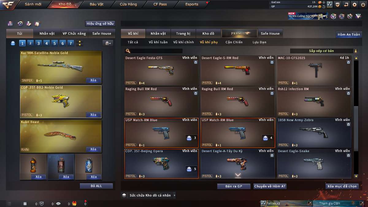 shop acc cf uy tin gia re